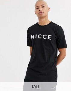 Черная футболка с логотипом Nicce-Черный