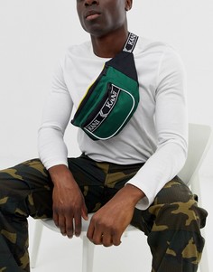 Зеленая сумка-кошелек на пояс с логотипом на ремешке Karl Kani Retro-Зеленый