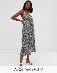 Сарафан с цветочным принтом ASOS DESIGN Maternity-Мульти