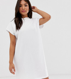 Платье-футболка ASOS DESIGN Petite-Белый
