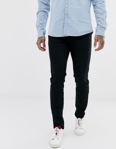 Черные выбеленные узкие джинсы из органического хлопка Selected Homme-Черный цвет