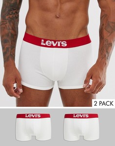 2 пары белых боксеров-брифов Levis-Белый