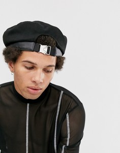 Черный шерстяной берет ASOS DESIGN