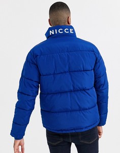 Синяя дутая куртка Nicce-Синий