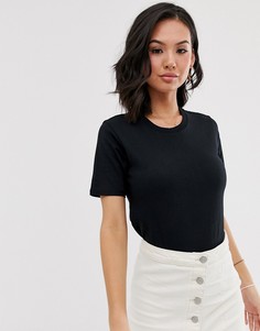 Черное боди Free People in my tee-Черный