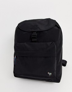 Черный рюкзак из нейлона с логотипом-зеброй PS Paul Smith