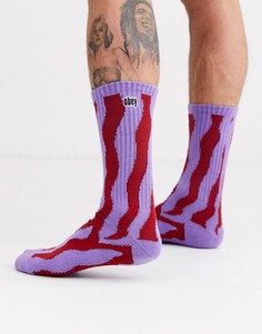 Фиолетовые носки Obey Seaweed-Фиолетовый