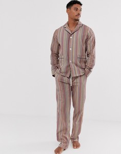 Классическая пижама в разноцветную полоску Paul Smith-Мульти