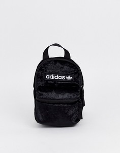 Черный бархатный рюкзак adidas Originals