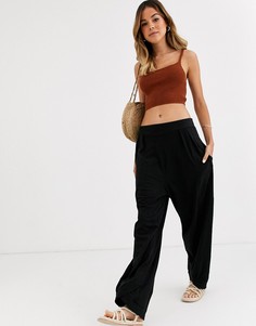 Свободные брюки Free People Breezin By-Черный