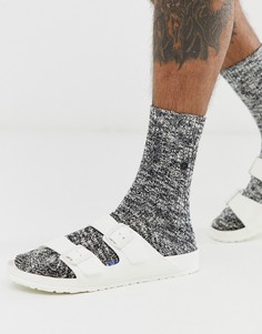 Черные меланжевые носки с высоким содержанием хлопка Birkenstock-Черный