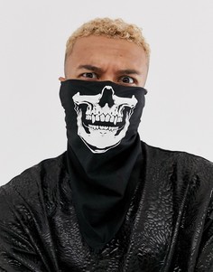 Бандана из органического хлопка с принтом черепа ASOS DESIGN halloween-Мульти
