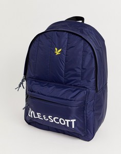 Темно-синий рюкзак с логотипом Lyle & Scott