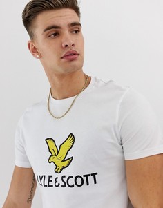 Белая футболка с логотипом Lyle & Scott-Белый