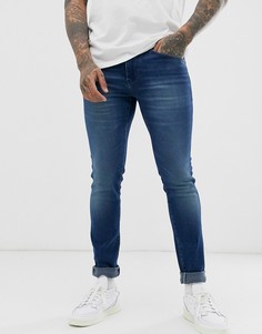 Выбеленные джинсы скинни BOSS - Charleston-Синий