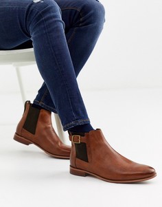 Коричневые ботинки челси с пряжками River Island-Коричневый