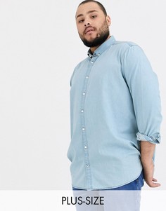 Джинсовая рубашка Tom Tailor Plus-Синий