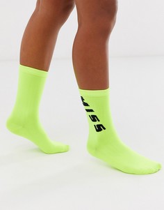 Неоновые носки с логотипом Miss Sixty-Желтый