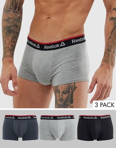 Боксеры-брифы Reebok - 3 шт.-Черный