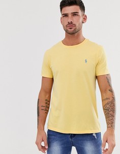Желтая выбеленная футболка классического кроя с логотипом Polo Ralph Lauren-Желтый