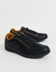 Черные кроссовки из искусственной кожи Burton Menswear-Черный