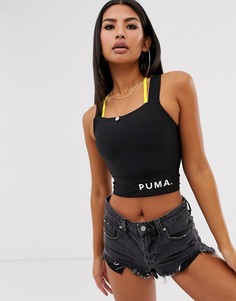 Черный кроп-топ Puma chase