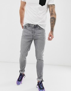 Серые эластичные джинсы скинни Topman-Серый