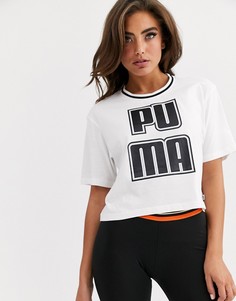 Белый кроп-топ Puma rebel reload
