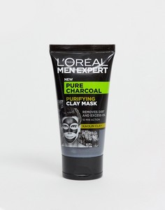 Очищающая маска из глины с чистым древесным углем LOreal Men Expert, 50 мл-Бесцветный L'Oreal