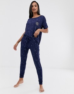 Темно-синие джоггеры Hunkemoller Moon Child-Темно-синий