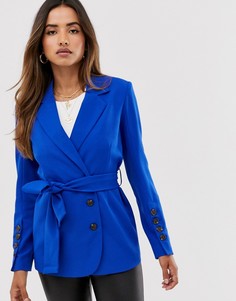 Пиджак с поясом Unique21-Синий