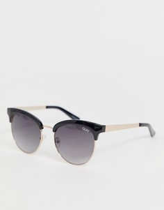 Черные круглые солнцезащитные очки Quay Australia-Черный