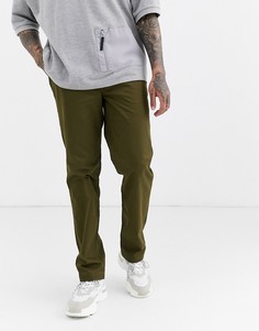 Чиносы хаки прямого кроя Fred Perry-Зеленый