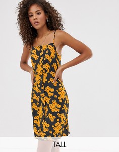 Платье мини на бретельках с цветочным принтом Only Tall-Мульти