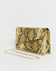 Клатч со змеиным рисунком Dune-Мульти