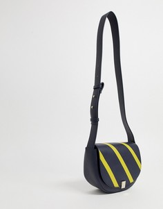 Сумка в полоску French Connection-Темно-синий