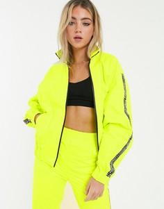 Куртка на молнии с фирменной лентой Fiorucci-Зеленый