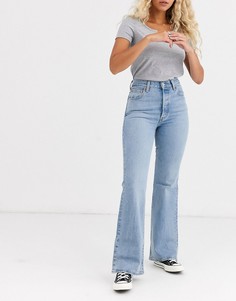Расклешенные джинсы с завышенной талией Levis-Синий