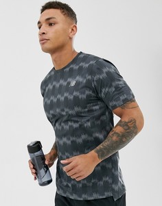 Серая футболка для бега с принтом New Balance Accelerate-Серый