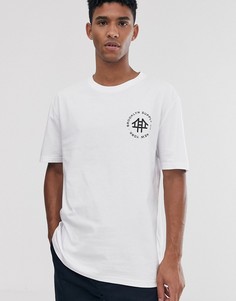 Белая oversize-футболка с логотипом Brooklyn Supply Co-Белый