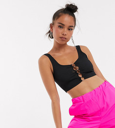 Топ с кольцом COLLUSION-Черный