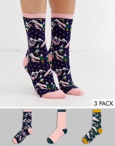 Подарочный набор с 3 парами носков Chelsea Peers-Мульти