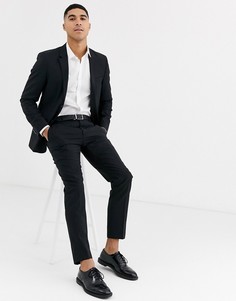 Черные шерстяные брюки Calvin Klein-Черный