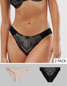 Набор из 2 трусов черного и розового цвета Dorina Chloe-Мульти