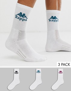 Комплект из 3 пар белых носков Kappa Authentic Welt-Белый