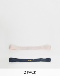2 блестящие повязки на голову Nike Training-Мульти