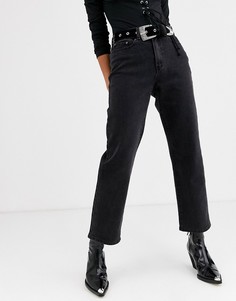 Черные джинсы прямого кроя Object-Черный цвет