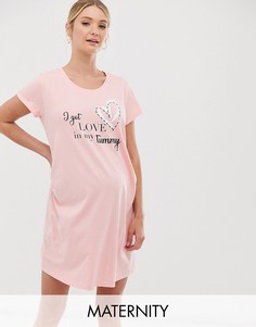 Розовая ночная сорочка Hunkemoller Maternity-Розовый