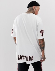 Oversize-футболка Couture Club-Белый