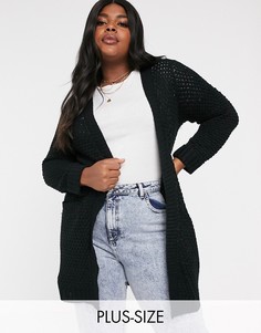 Черный вязаный кардиган Vero Moda Curve